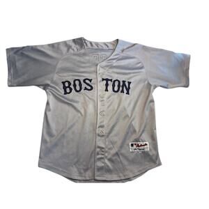 Jacoby Ellsbury MLB Gray Boston Red Socks Y2k Majestic Baseball Jersey Size 50